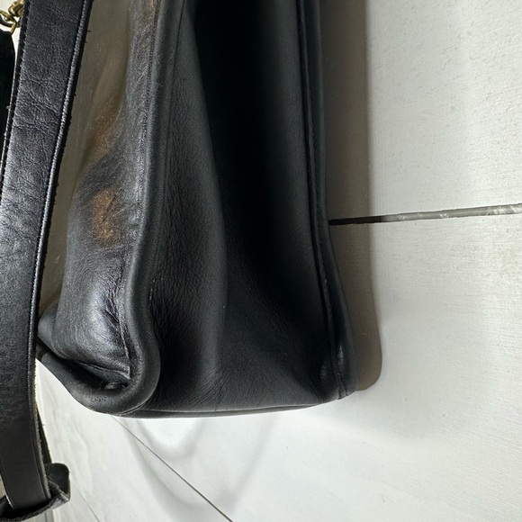 90's Vintage Coach 5266 Beekman Black Leather Briefcase,Messenger Bag + hang tag - Picture 16 of 16